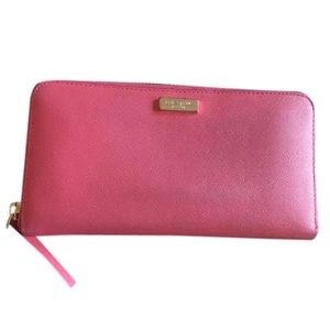 KateSpade NewBury Lane DesertRose ZipAround Wallet